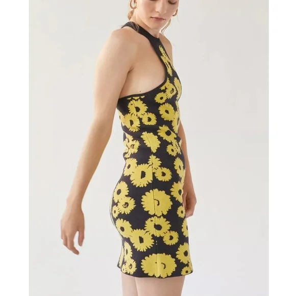 UO Knit Sunflower Mini Dress - Picture 3 of 5